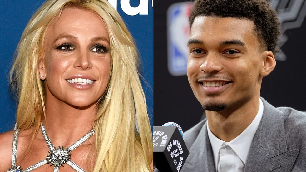 Britney Spears polisanmälde baskettalangen Victor Wembanyamas säkerhetsvakt som hon påstår slog henne i ansiktet på ett kasino i Las Vegas. Arkivbild.