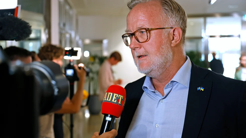 Liberalernas partiledare Johan Pehrson (L). Arkivbild.
