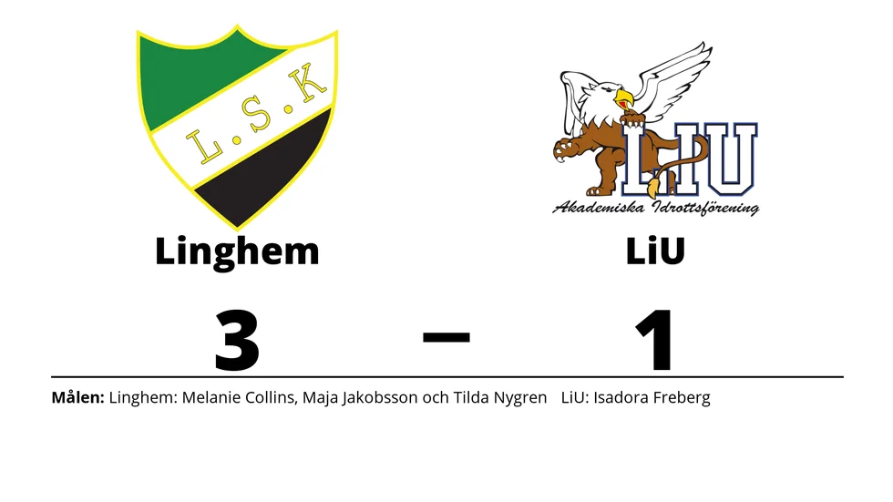 Linghems SK vann mot LiU AIF FK