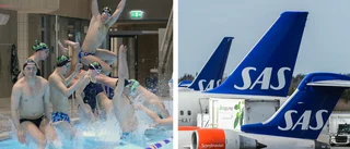 Annorlunda uppladdningen – Linköpings simmare fastnade på Arlanda