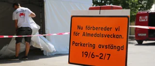 Almedalsbygget är i full gång – så påverkas trafiken