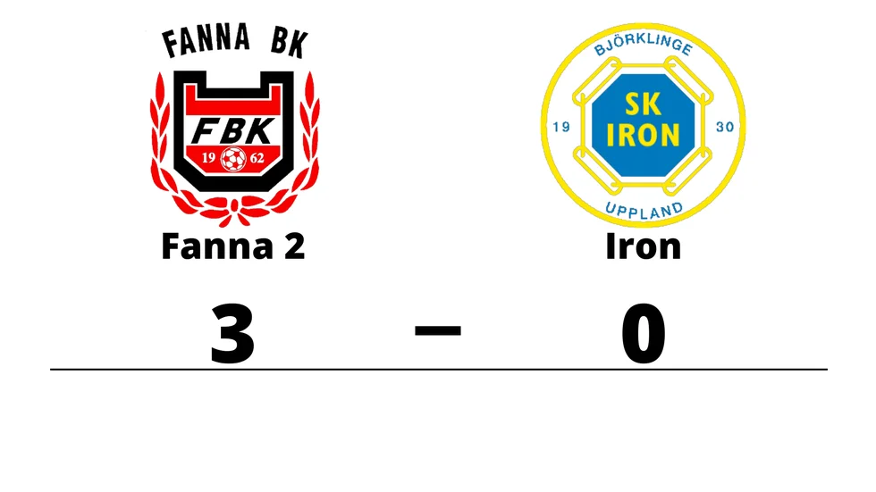 Fanna BK 2 vann mot SK Iron 2