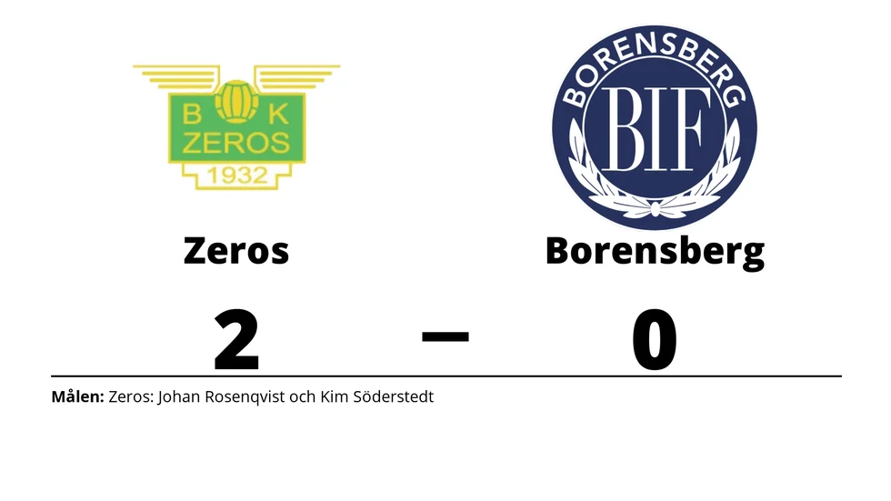 BK Zeros vann mot Borensbergs IF