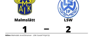 Arvid Brissman målskytt när Malmslätt föll