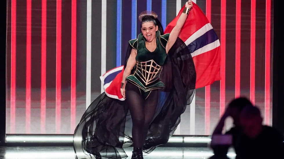 Alessandra Mele representerade Norge under Eurovision Song Contest i Liverpool. Arkivbild.