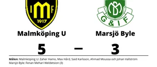 Malmköping U segrade mot Marsjö Byle på hemmaplan