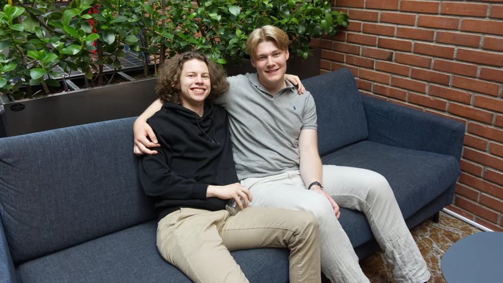 Marcus Åström och Andreas Backman har feriejobbat som stadsplanerare. 