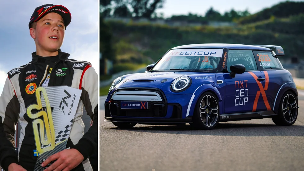 Eskilstunakillen Linus Granfors provar på elektrifierad motorsport för första gången.