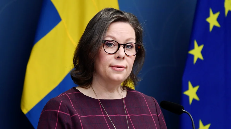 Migrationsminister Maria Malmer Stenergard (M). Arkivbild
