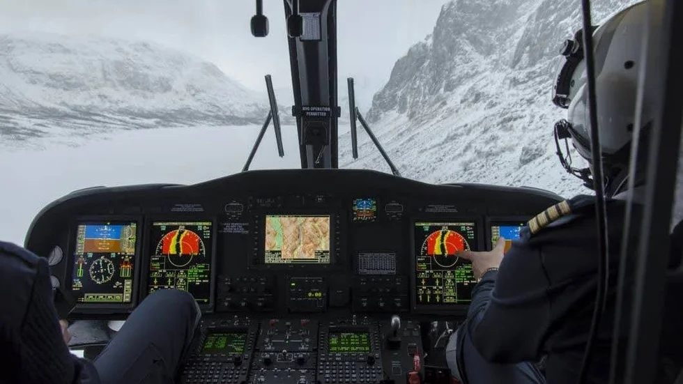 Under elva veckor i vinter kommer Sjöfartsverkets helikopterbesättningar att öva i högalpin terräng i Lapplandsfjällen. En av helikoptrarna kommer under utbildningstiden att utgå från Kiruna.