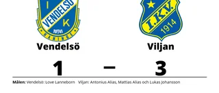 Viljan tog hem segern mot Vendelsö på bortaplan