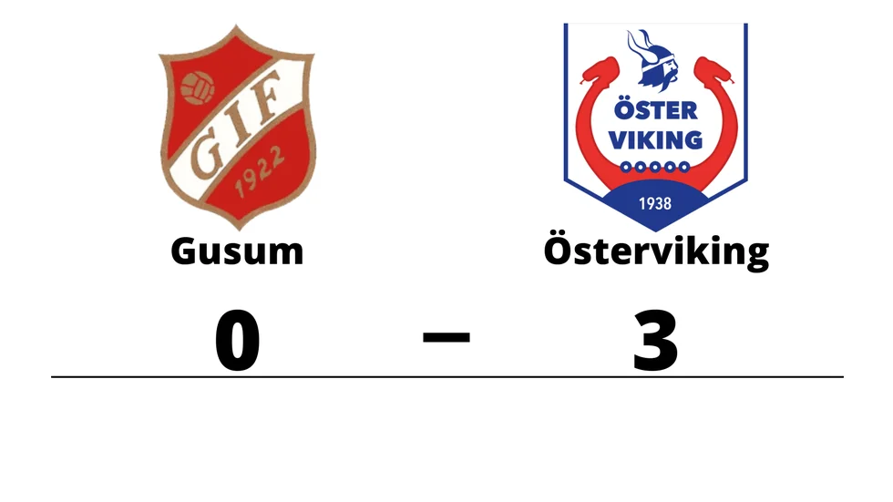 Gusums IF förlorade mot IK Österviking