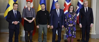 Nordenledare möter Zelenskyj – ömsesidiga lovord