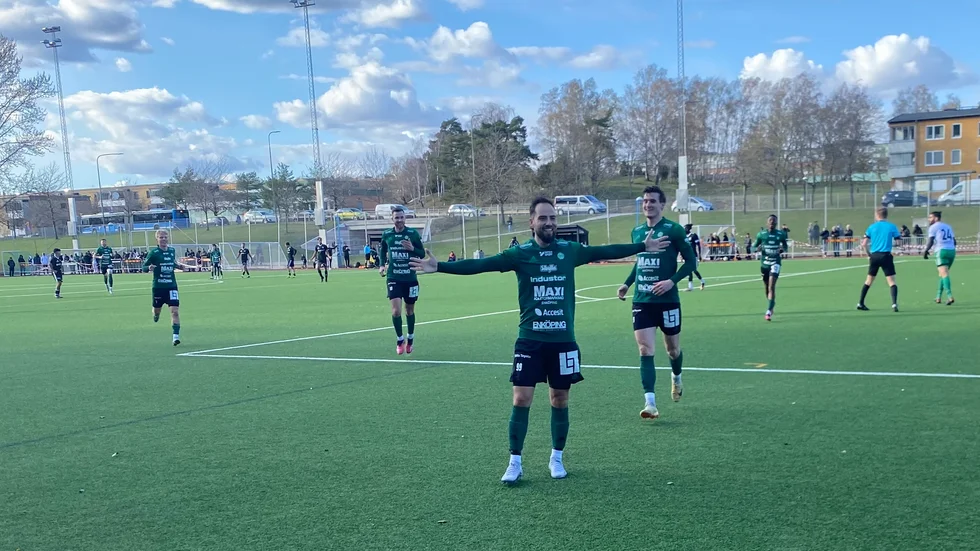 Haris Bajramovic är tillbaka som målskytt efter sina två mål mot Rinkeby. 