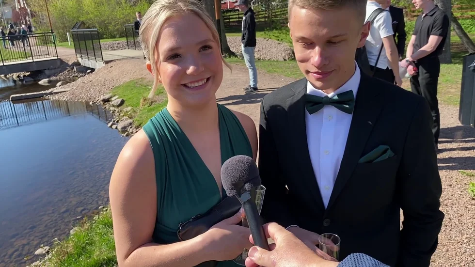 Clara Arvidsson och Kevin Eriksson var ett av de 28 balparen.