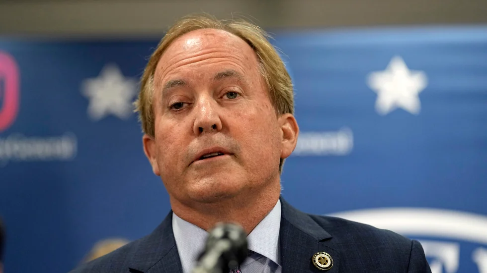 Texas delstatsåklagare Ken Paxton ställs inför riksrätt. Arkivbild.