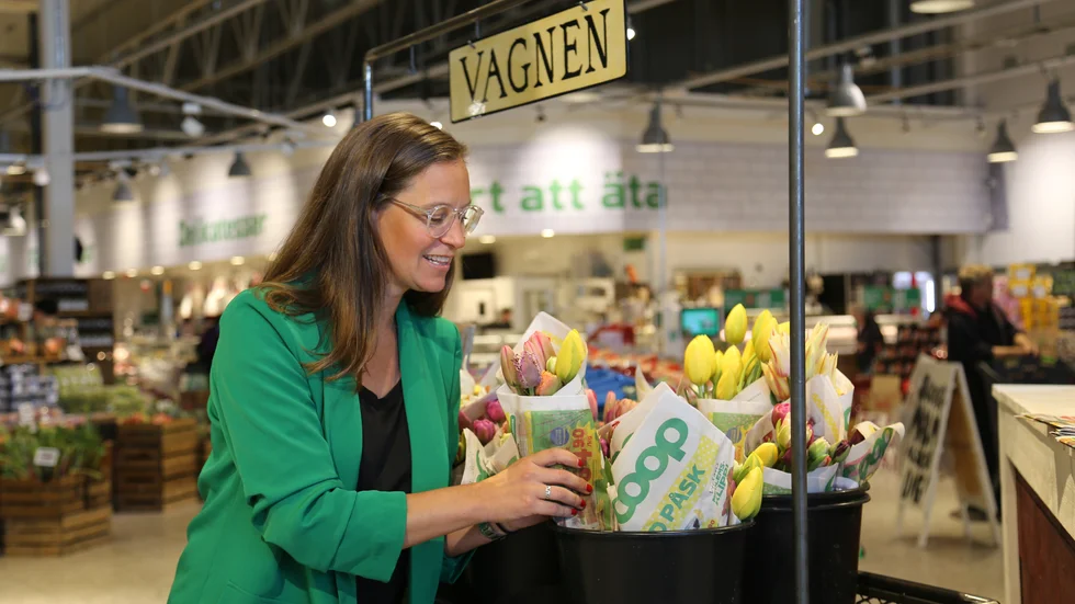 Hon är stolt över de lokala samarbeten som görs och säger att man på Coop hela tiden letar efter fler aktörer att samarbeta med. 