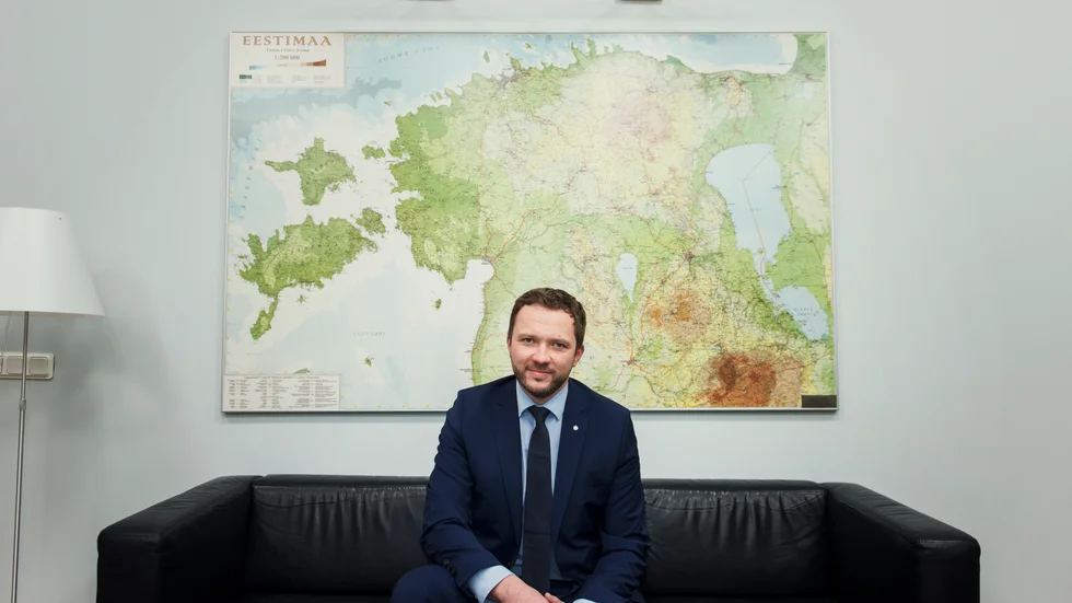 Estlands utrikesminister Margus Tsahkna reagerar argt på en kommentar från en kinesisk ambassadör. Arkivbild.