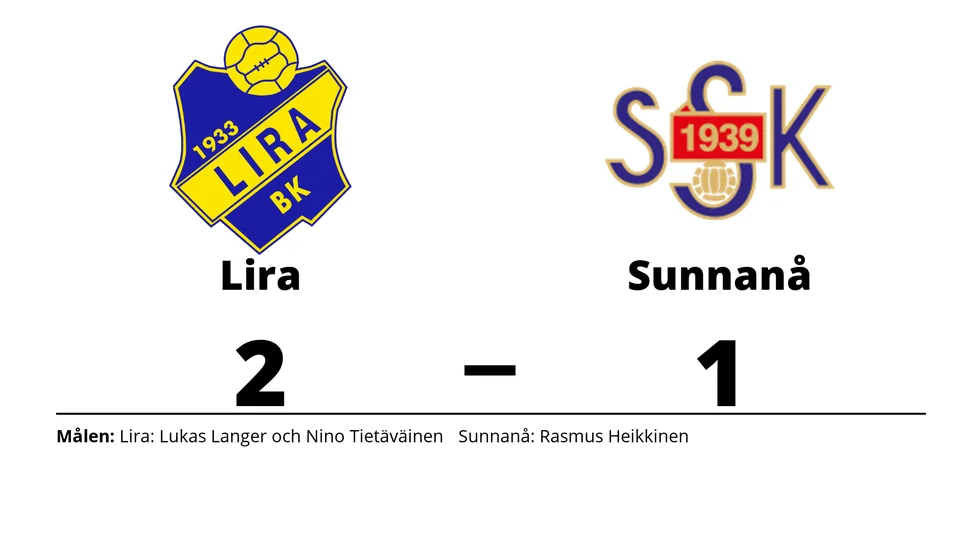 Lira BK vann mot Sunnanå SK