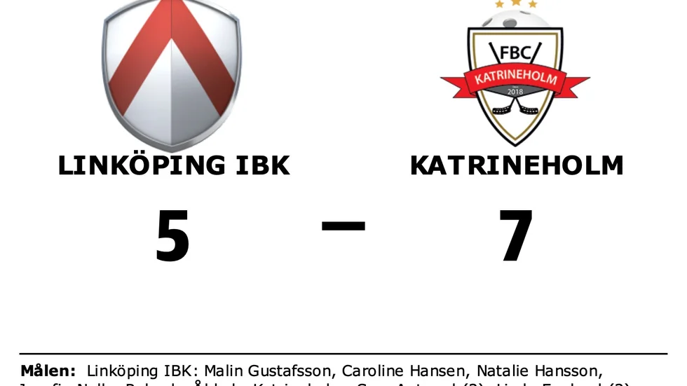 Linköping IBK förlorade mot FBC Katrineholm