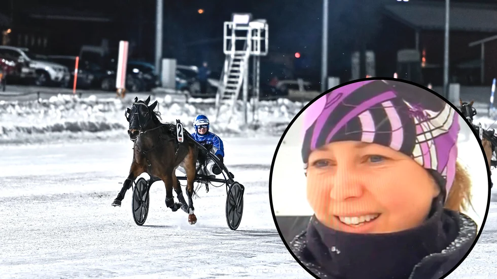 Gabriella Laestanders Selmer I.H slutade femma i nya storloppet Bergsåker Winter Trot.
