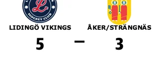 Åker/Strängnäs förlorade borta mot Lidingö Vikings