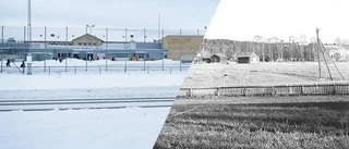 En bördig åkermark blev en skola – så såg det ut 1950 där Lejonströmsskolan nu ligger • Svajpa och se skillnaden