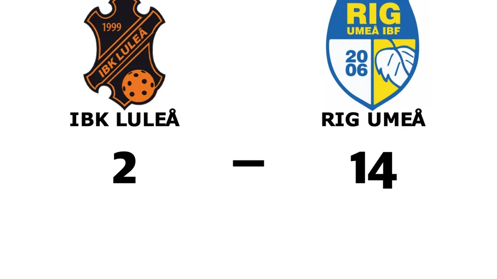 IBK Luleå förlorade mot RIG Umeå IBF