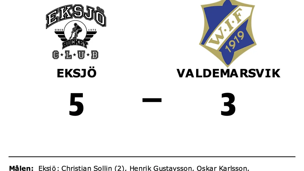 Eksjö HC vann mot Valdemarsviks IF