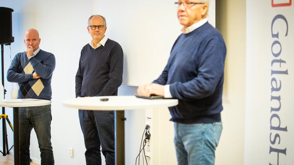 Joakim Martell, vd, Peter Norman, ordförande, och Bo Björkman, vice ordförande, har jobbat framgångsrikt med att leda Gotlandshem.