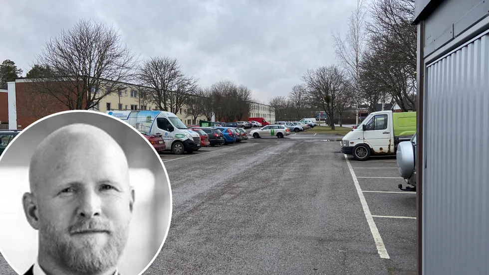 Fastighetsbolaget Besqab har köpt den här fastigheten vid Rosstorpsvägen av Victoria Park. Andreas Wik är fastighetsutvecklingschef på Besqab och säger att bolaget vill bygga 70 bostäder på platsen.