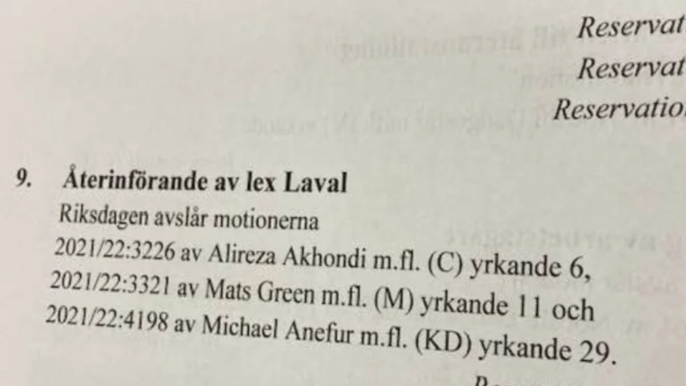 Borgarna kräver ett återinförande av den antifackliga lagen.