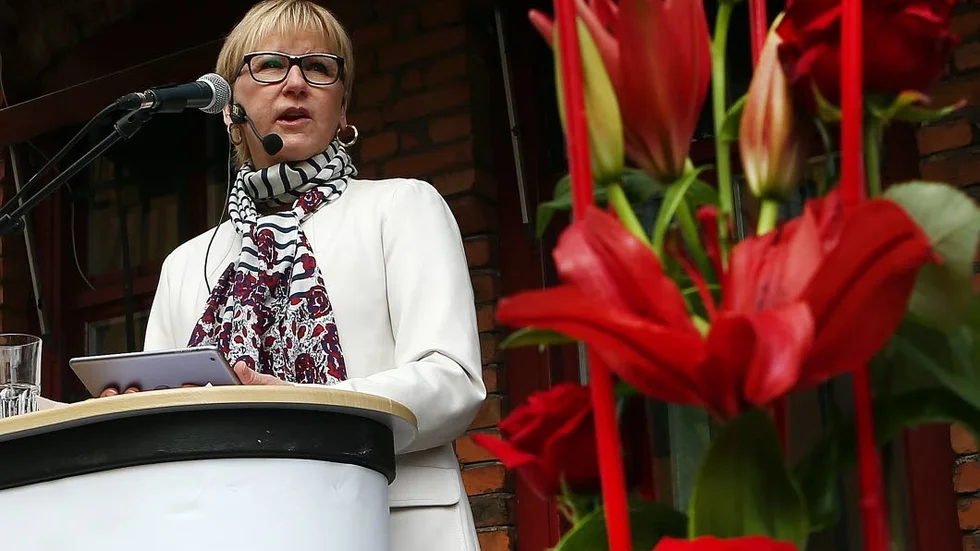 Viktigt med säkerhetsrådet. Utrikesminister Margot Wallström får fullt stöd av Aleksander Gabelic inför den 28 juni.