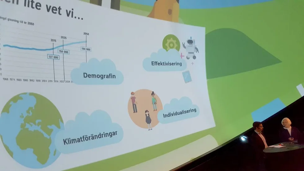 Framtiden? Petter Skill och Monica Rosander framför utmaningar som finns!