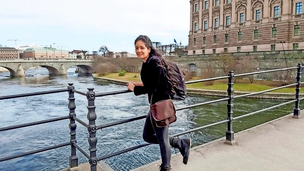 Stockholm. ”Det var första gången jag besökte Stockholm. Det fanns inte så mycket tid att se staden, men det var jättekul att vara där”, säger Shabnam Mirzei. (Foto: Leif Björk)