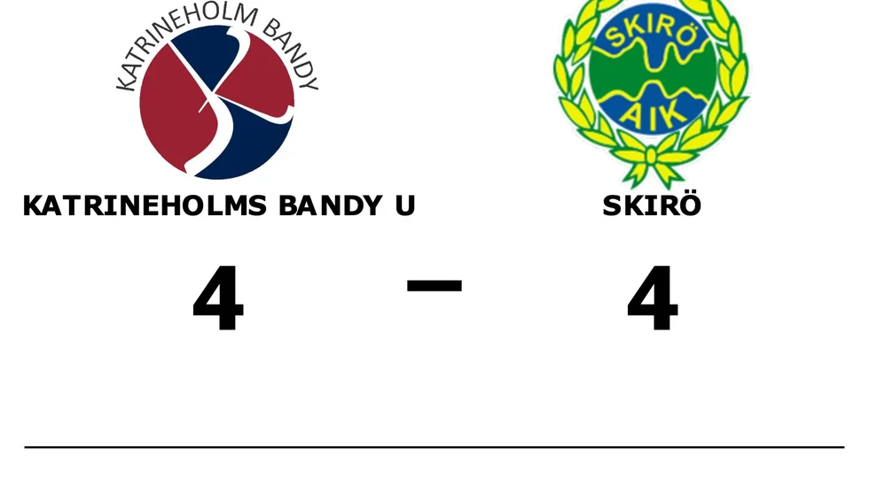 Katrineholm Bandy U spelade lika mot Skirö AIK