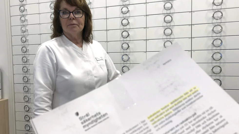 Maine Ödling, receptarie på apoteket Hjärtat, säger att man varje dag sedan Rysslands invasion får frågor om jodtabletter.