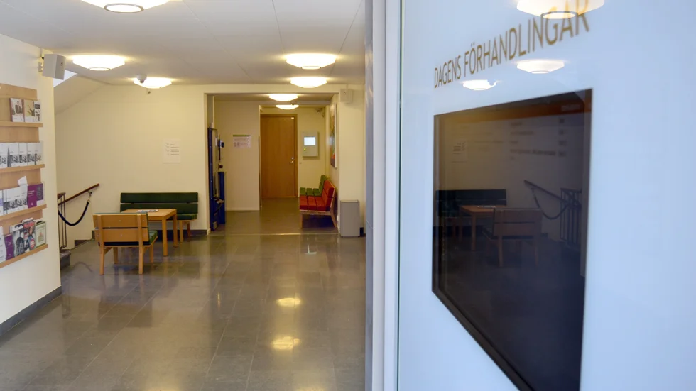 Häktningsförhandlingarna hölls på fredagseftermiddagen. Foto: HANS BERGGREN