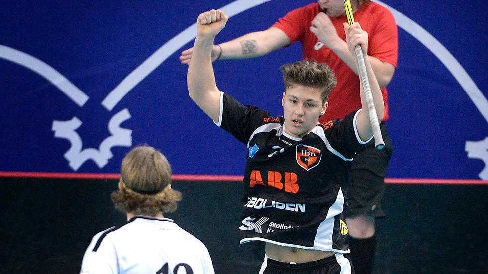Mot final. William Löfs Skellefteå IBK inleder kvalfinalen till allsvenskan när Hudik/Björkberg gästar Eddahallen på lördag. Foto: Ulf Johansson