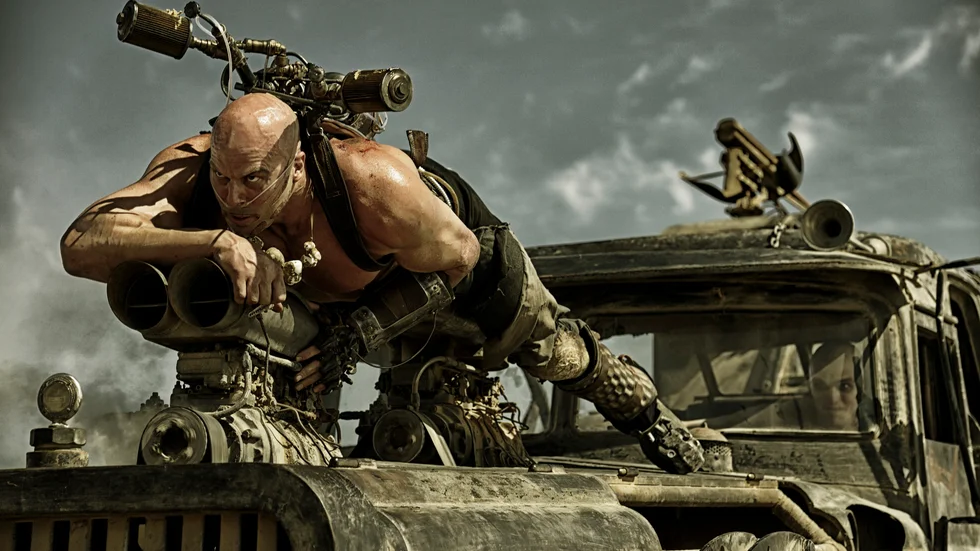 Vettvilling. Nathan Jones spelar en av skurkarna i ”Mad Max”. Han kallas för Rictus. Foto: Jasin Boland.