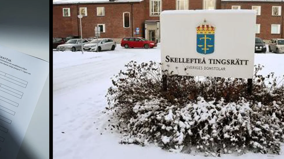 Skellefteå tingsrätt dömer mannen för bidragsbrott. Montage: Arkivbild.  