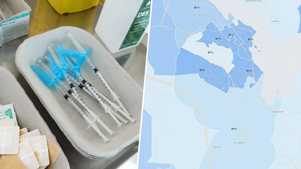 Vaccinationsglappen i Strängnäs har jämnats ut.