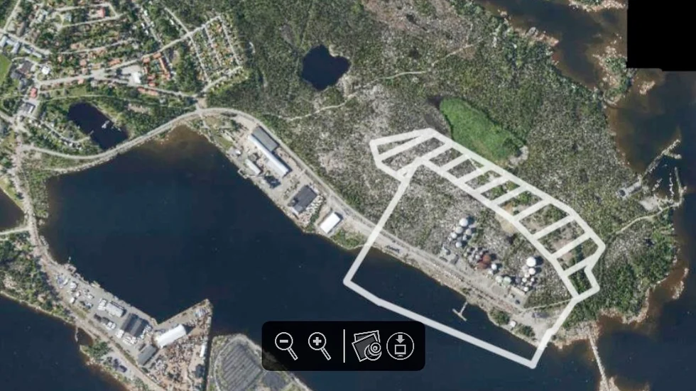 Detaljplanen omfattar nu endast det inringade området. I det streckade området finns en gammal detaljplan som upphävs utan att det görs någon ny. 