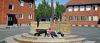 Oro för otillåten trafik på skolgård