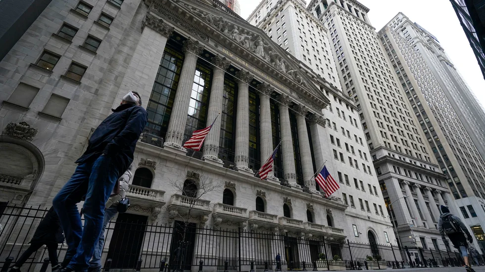 Utvecklingen var blandad på Wall Street på måndagen. Arkivbild.