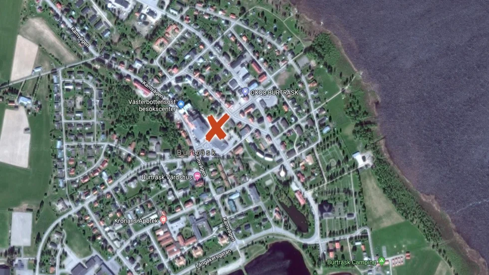 Här är platsen, enligt angivna koordinater.