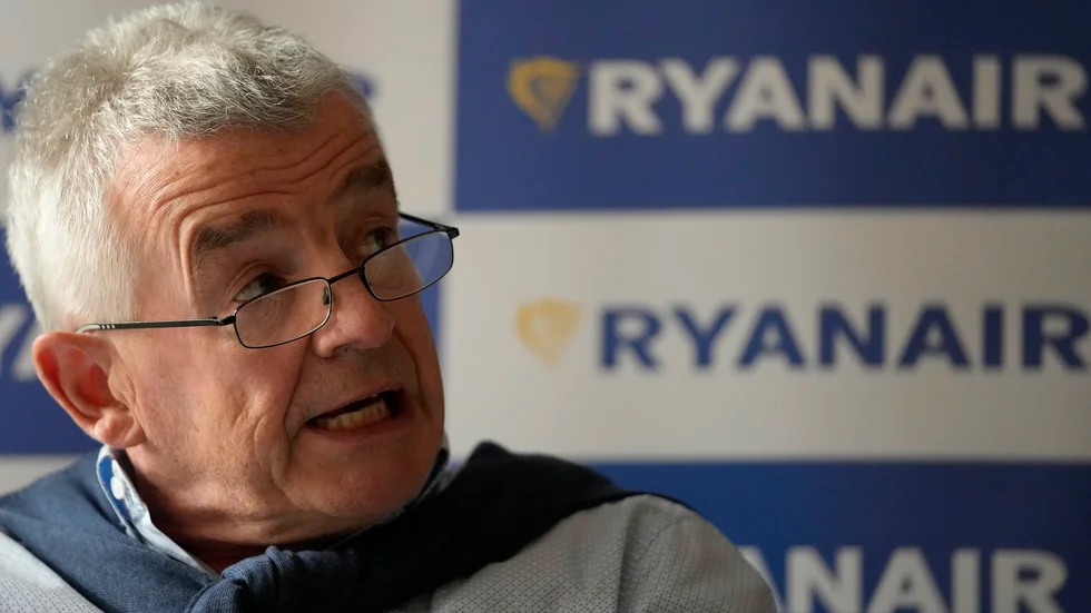 Sista handelsdag på Londonbörsen för aktien i Ryanair, med chefen Michael O'Leary, blir den 17 december. Arkivbild