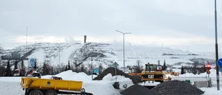 Stor vattenläcka i Kiruna: "Det började forsa vatten" 