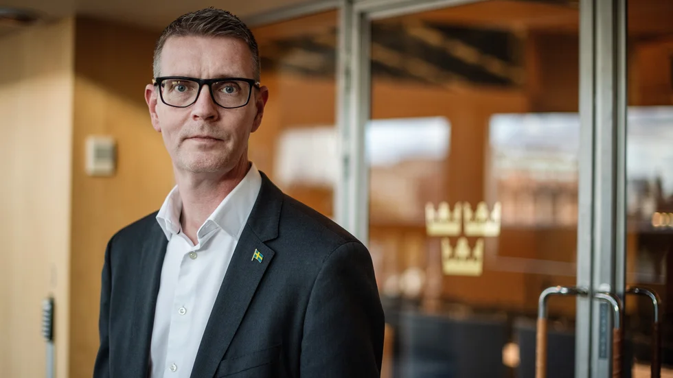 Mattias Karlsson, riksdagsledamot från Luleå och gruppledare för Moderaterna i riksdagen, menar att Piteå bidrar till att driva på inflationen. (Arkivbild)