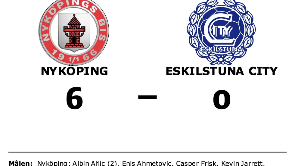 Nyköpings BIS vann mot Eskilstuna City FK